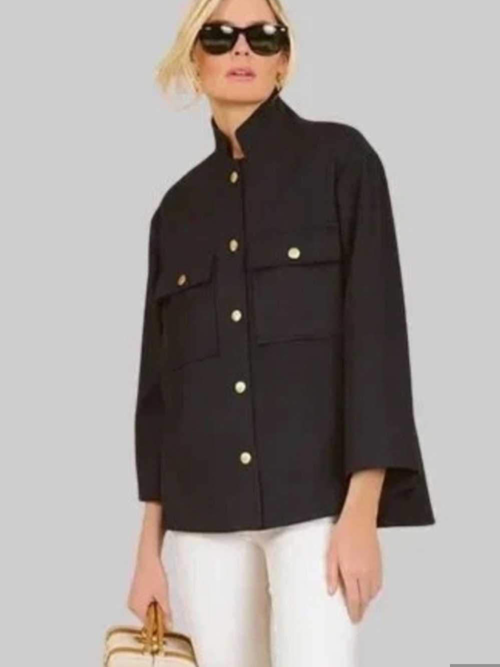 Tuckernuck Black Marant Jacket with Gold Buttons